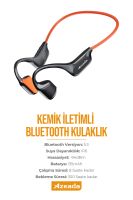 Azeada AZ-BN03 Boyun Askılı    Bluetooth Kulaklık Turuncu - 5