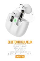 Azeada PD-BT119 TWS    Bluetooth Kulaklık Beyaz - 5