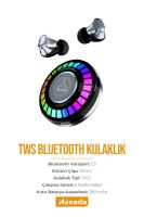 Azeada AZ-BT05 TWS Işıklı Oyuncu   Bluetooth Kulaklık Renkli - 5