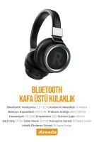 Azeada PD-BH400 Kulaküstü    Bluetooth Kulaklık Siyah - 5