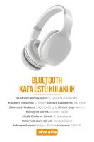 Azeada PD-BH500 Kulaküstü    Bluetooth Kulaklık Beyaz - 10