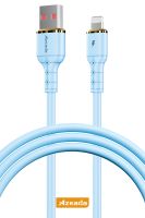 Azeada  AZ-B08i 1mt Silikon Data Kablosu Mavi - 1