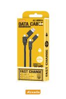 Azeada  AZ-B06th 1.5mt 4 lü konteyner Data Kablosu Siyah - 9