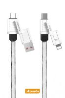 Azeada  AZ-B06th 1.5mt 4 lü konteyner Data Kablosu Beyaz - 2