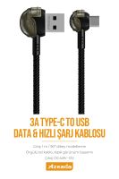 Azeada  PD-42a Oyuncu kablo Data Kablosu Kirmizi-Siyah - 4