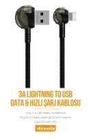 Azeada Lightning PD-B42i Oyuncu kablo Data Kablosu Kirmizi-Siyah - 4