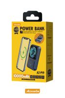 Azeada AZ-P19 22,5W 10000mAh Power Bank Dahili Kablolu Mavi - 7