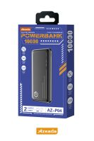 Azeada AZ-P04 2,1A 10000mAh Power Bank Siyah - 2