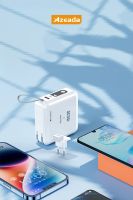 Azeada AZ-P110 22,5W 15000mAh Power Bank Dahili Kablolu Beyaz - 3