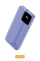 Azeada AZ-P10 22,5W 10000mAh Power Bank Dahili Kablolu Mor - 11