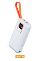 Azeada AZ-P03 22,5W 10000mAh Power Bank Dahili Kablolu Beyaz - 16