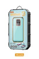 Azeada AZ-P03 22,5W 10000mAh Power Bank Dahili Kablolu Mavi - 27