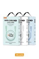 Azeada Type-C to Lightning PD-B82i 1mt 27W Data Kablosu Yesil - 12