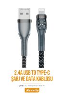Azeada USB to Lightning PD-88i  Data Kablosu Siyah - 4