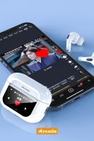 Azeada AZ-BT12  Dijital Göstergeli   Bluetooth Kulaklık Beyaz - 4