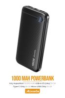 Azeada PD-P107 5V-2A 10000mAh Power Bank Siyah - 4