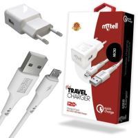Mytell Universal Micro SM-21 2in1  Qualcomm 2.0 18W Sarj Seti Beyaz - 1