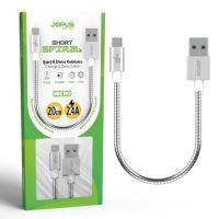 Jopus Micro JO-DK5 20cm Short Spiral Data Cable Gri - 1