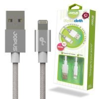 Jopus iPhone 7\7 Plus JO-DK3 1.2mt Stylish Cloth Data Kablosu Gri - 1