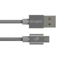 Jopus  Micro JO-DK3 1.2mt Stylish Cloth Data Kablosu Füme - 7