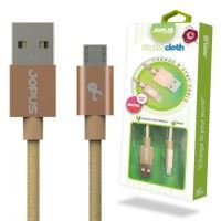 Jopus  Micro JO-DK3 1.2mt Stylish Cloth Data Kablosu Gold - 21