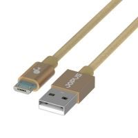 Jopus  Micro JO-DK3 1.2mt Stylish Cloth Data Kablosu Gold - 24