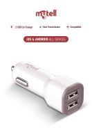 Mytell Universal Universal MY-A5 Usb Baslik 2 USB'li 2100 mAh Araç Sarji Beyaz - 2