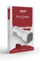 Mytell Universal Universal MY-A5 Usb Baslik 2 USB'li 2100 mAh Araç Sarji Beyaz - 3