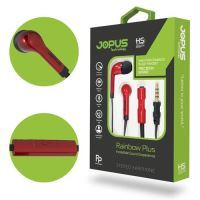 Jopus JO-K43 Rainbow Plus Universal 3,5 Microphone Earphone Kirmizi Siyah - 1