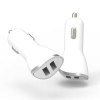 Jopus Universal Universal JO-A5 Tonish JO-A5 Tonish USB Head With 2 USB Port 2400 mAh In-Car Charger Beyaz - 3