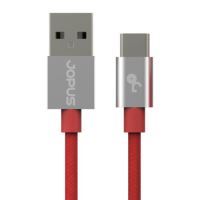 Jopus Type C JO-DK3 1.2 Meter Stylish Cloth Data Cable Kirmizi - 13