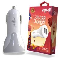 Mytell Universal Universal MY-A6 Pro MY-A6 Pro USB Head With 2 USB Port 2100 mAh In-Car Charger Beyaz - 1