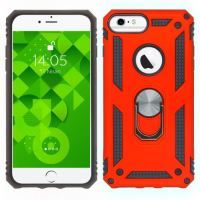 Jopus iPhone 6G Plus JS-225 Zirh   Silikon Kilif Kirmizi - 1