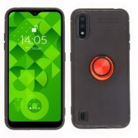 Jopus Samsung A01 JS-236 Slim Ring Phone Case Kirmizi - 1