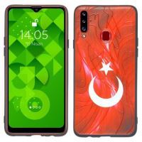Jopus Samsung A20s JS-242 Flag Phone Case Kirmizi - 1