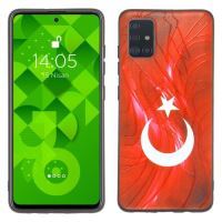 Jopus Samsung A51 JS-242 Flag Phone Case Kirmizi - 1