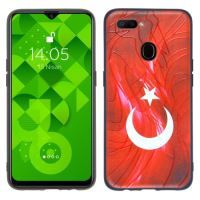 Jopus Oppo A5s / AX7 JS-242 Flag Phone Case Kirmizi - 1