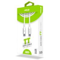Jopus  Type C to Type C JO-T10  TT Data Kablosu Beyaz - 1
