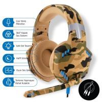 Simex Game-S1 Universal 360 Army Microphone Earphone Kamuflaj - 3