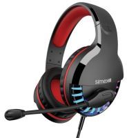 Simex Game-J2 Universal Gamer   Mikrofonlu Kulaklik Siyah Kirmizi - 7