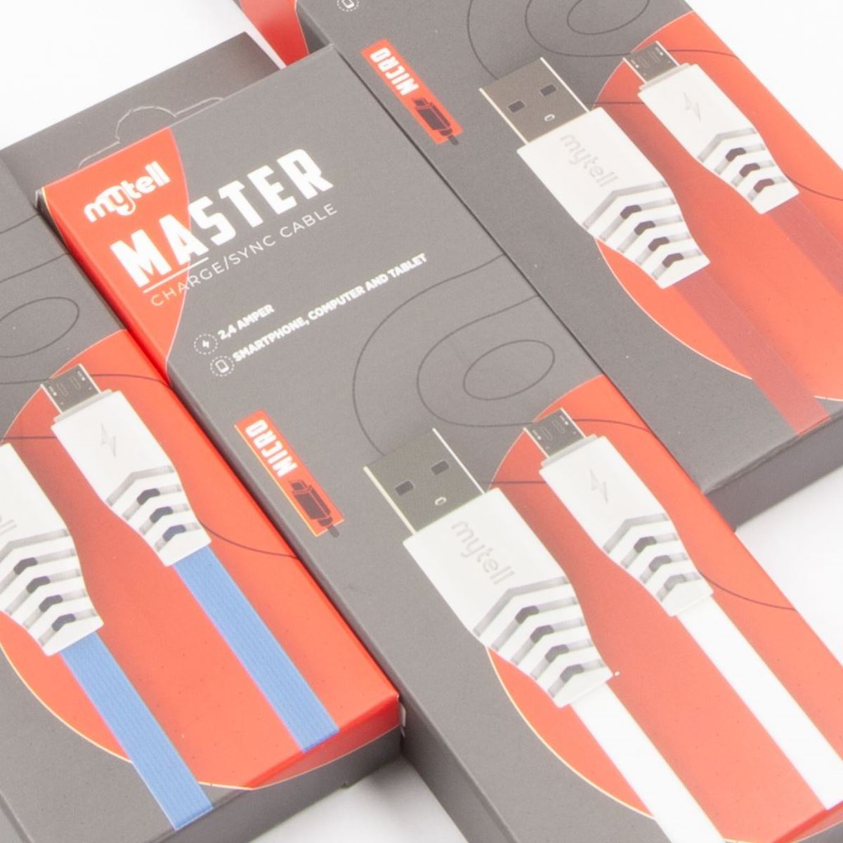 Mytell Universal Micro / Type C / Lightning MY-DK108 30 LU Master Data Kablosu Mix - 1