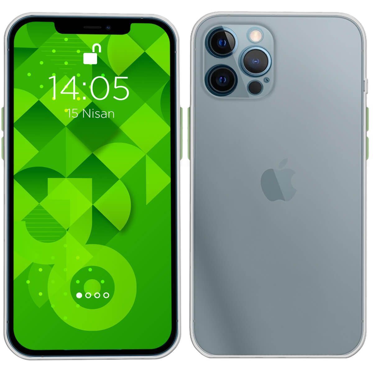 Jopus iPhone 12 Pro Max JS-253 Ultra Slim   Silikon Kilif Beyaz - 1