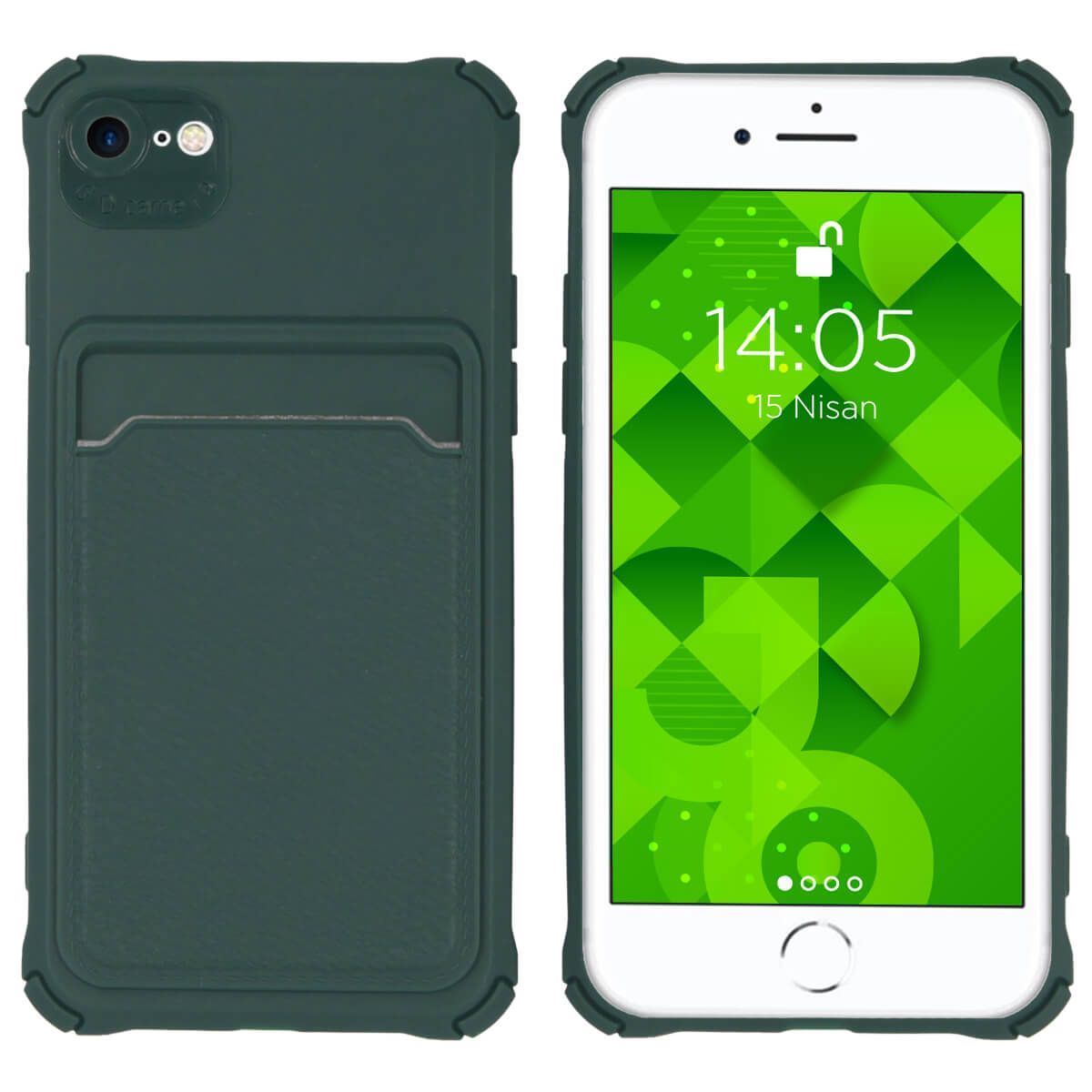 Jopus iPhone 7 / 8 JS-254 Kangaroo   Silikon Kilif Yesil - 1