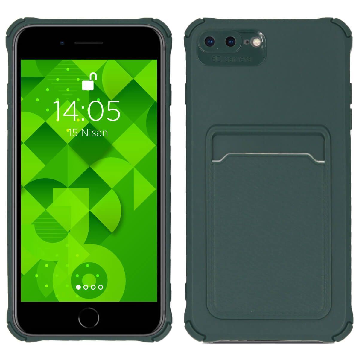 Jopus iPhone 7 Plus / 8 Plus JS-254 Kangaroo   Silikon Kilif Yesil - 1