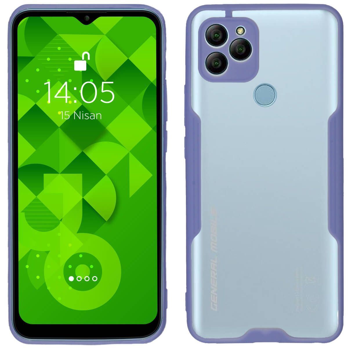 Jopus General Mobile GM21 JS-250 Mellow   Silikon Kilif Lila - 1