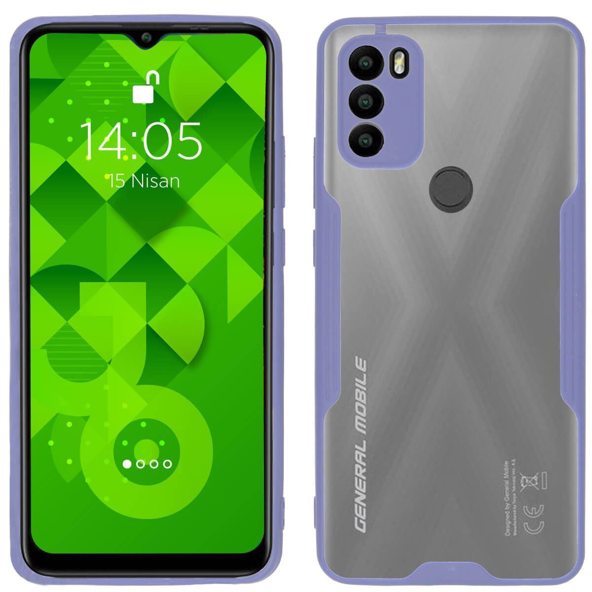 Jopus General Mobile GM21 Plus JS-250 Mellow   Silikon Kilif Lila - 1