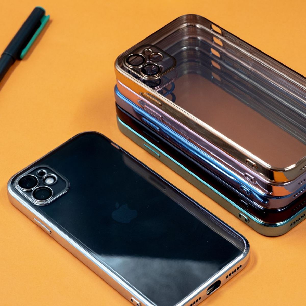 Jopus iPhone 12 Pro Max JS-266 Shimmer  Silikon Kilif Gold - 1