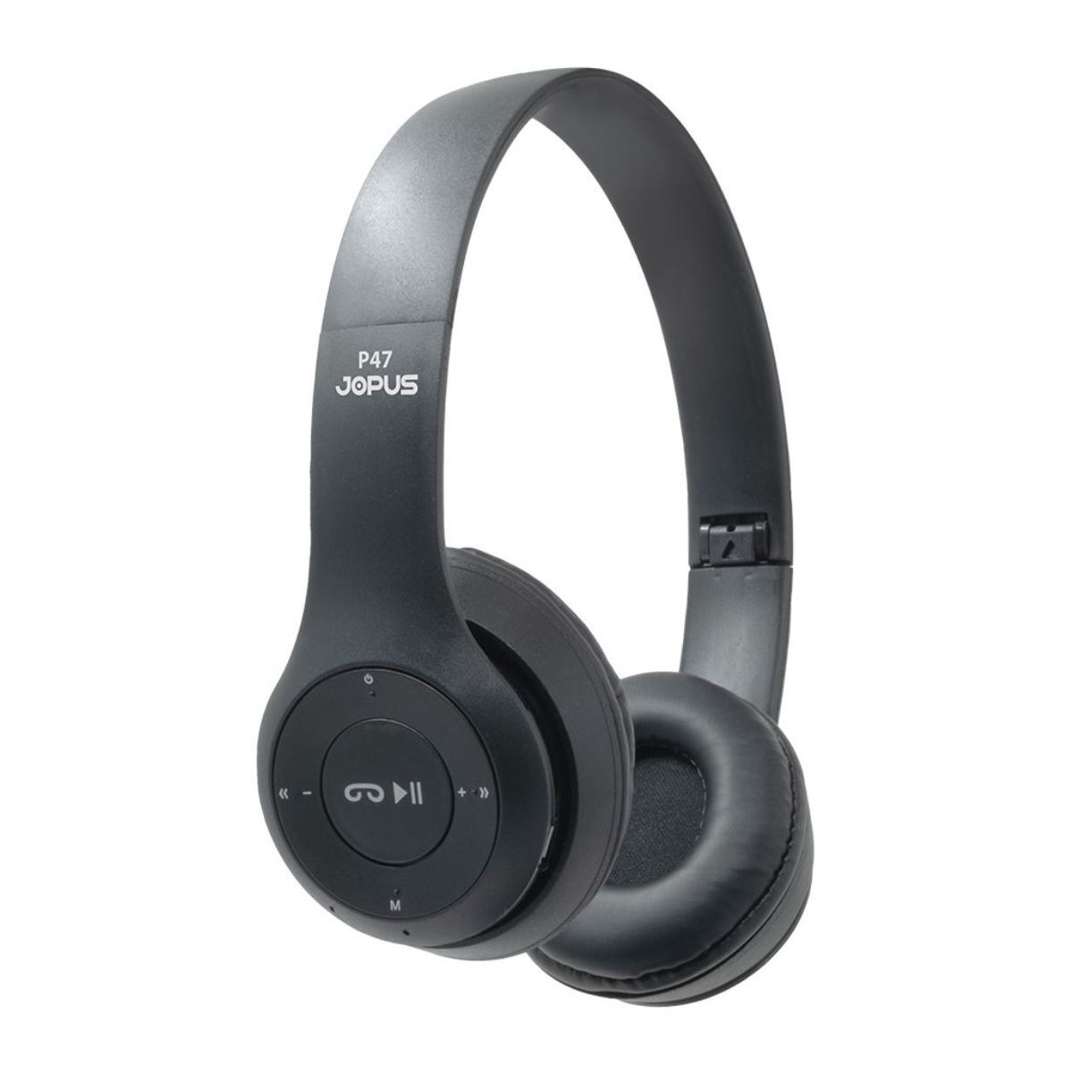 Jopus P47 Mikrofonlu Micro SD Okuyuculu   Bluetooth Kulaklik Siyah - 1