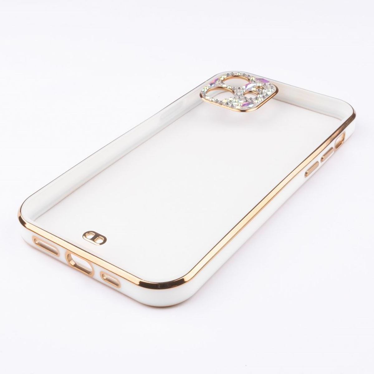 Jopus iPhone 12 JS-273 Stone  Silikon Kilif Beyaz - 1