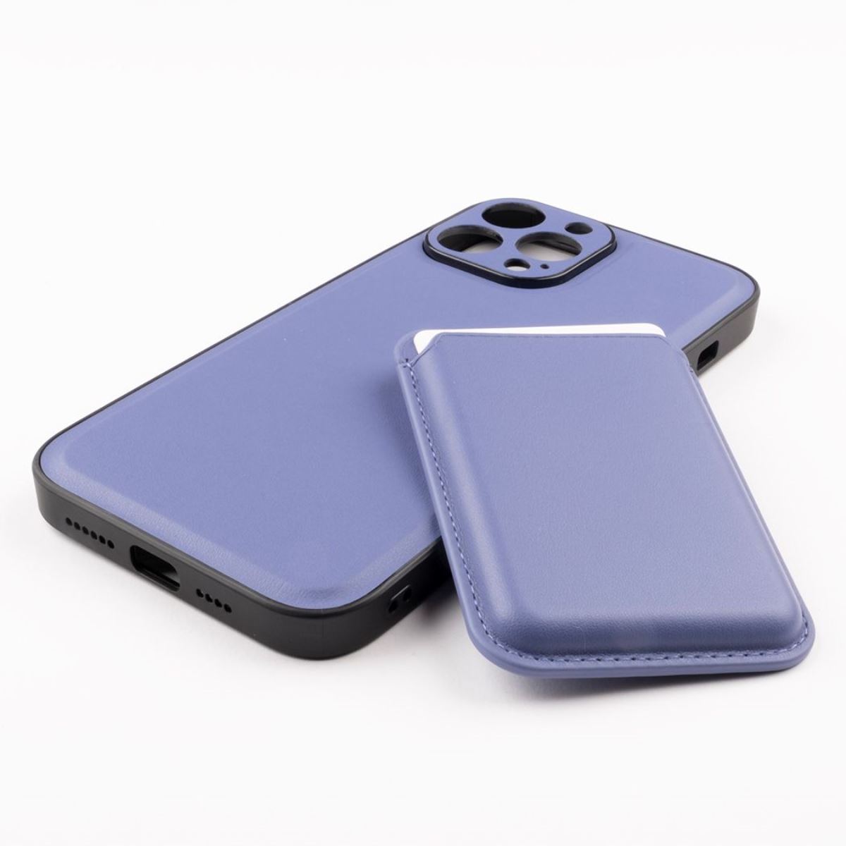 Jopus iPhone 13 Pro Max JS-275 Gravity Cüzdanli Silikon Kilif Açik Mavi - 1